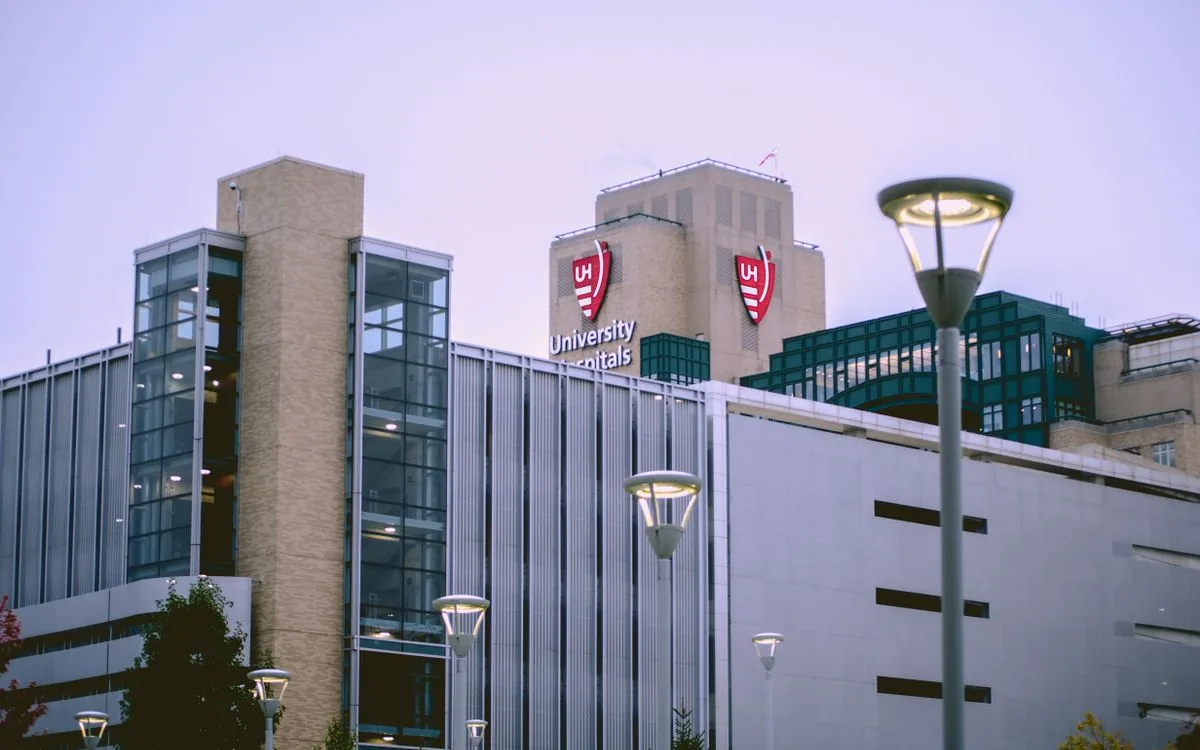 A large teaching hospital building