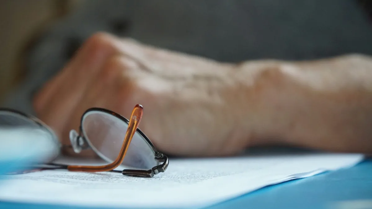 A marked-up manuscript being revised